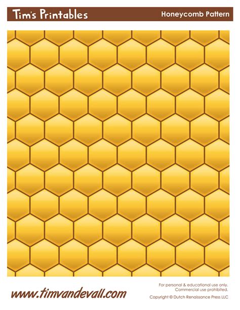 Honeycomb Pattern - Tim's Printables