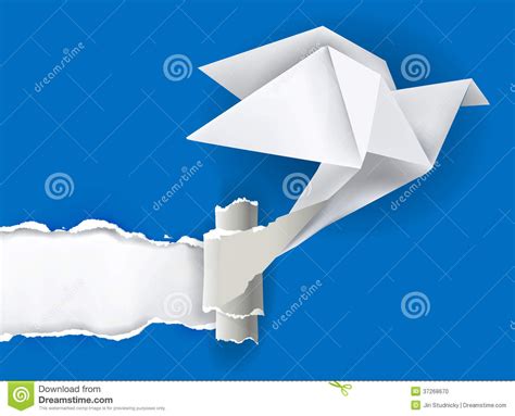 Origami Bird Shape Stock Photo | CartoonDealer.com #48129210