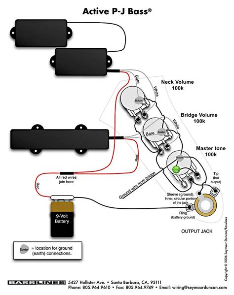 Pj Bass Wiring Diagram