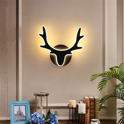 Modern Nordic LED Wall Light Antler Model Wall Lamp Indoor Wall Sconce ...