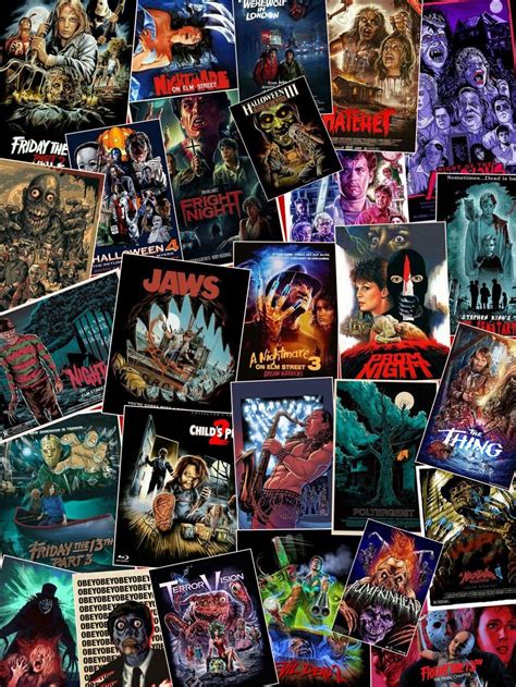 🔥 Download Horror Movie Poster Collage Scary Wallpaper Vintage Posters ...