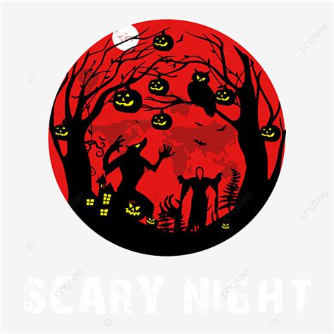 Scary Night Sky Vector Art PNG, Scary Halloween Night, Halloween, Newest T Shirts, Halloween ...