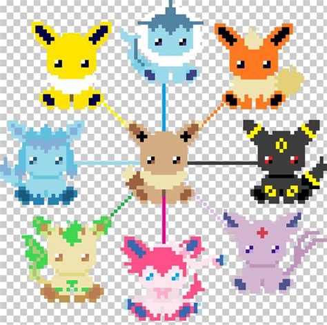 50+ mẫu cute eevee pixel art cho thiết kế game và nghệ thuật