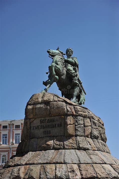 Monument of Bohdan Chmielnicki, Kiev Stock Photo - Image of sophia, statue: 84370508