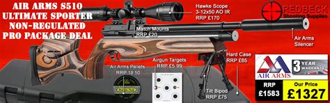 AIR ARMS S510 R ULTIMATE SPORTER NON REGULATED WITH LAMINATE STOCK PRO – Redbeck Shooting Supplies