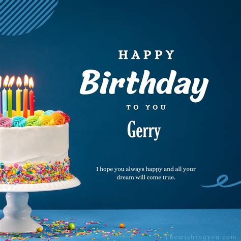 100+ HD Happy Birthday gerry Cake Images And Shayari