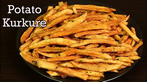 Aloo Kurkure | Potato Kurkure | Easy snack recipe | Homemade potato kurkure - YouTube