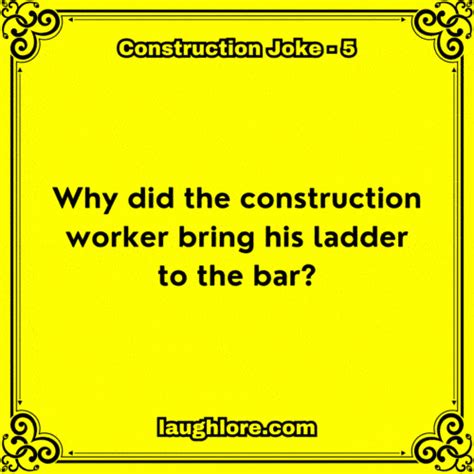 125 Construction Jokes - Laugh Lore