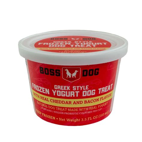 Boss Dog Greek Style Frozen Yogurt- Cheese & Bacon – Incredible Pets