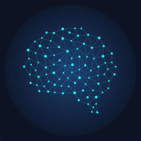 Digital human brain from nodes and connections. neural network 3076851 ...