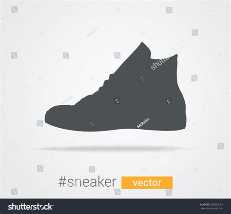 Vector Silhouette Sneaker Design Purpose Stock Vector (Royalty Free ...