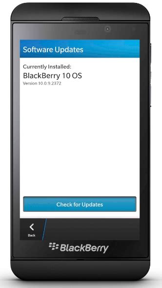 1st BlackBerry 10 software update released for the Z10