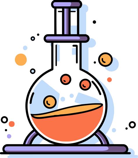 Hand Drawn science test tube in doodle style 24207428 PNG