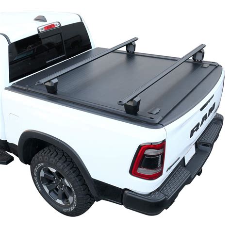 Syneticusa Retractable Hard Tonneau Cover Fits 2007-2021 Toyota Tundra 5'6" (66.7”) Bed Matte ...