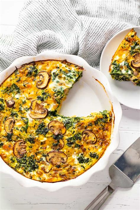 Easy Crustless Spinach Quiche