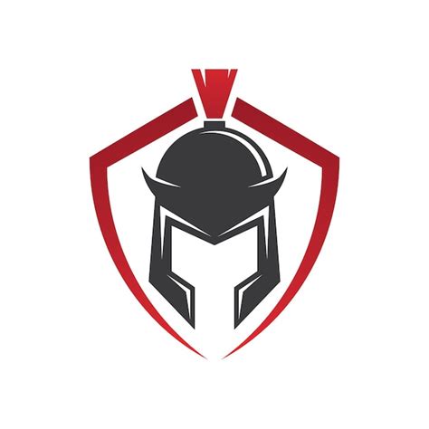 Logotipo de gladiador espartano | Vector Premium