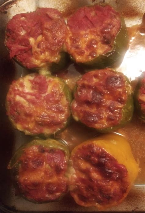 Beef and Rice Stuffed Bell Peppers Recipe | Allrecipes