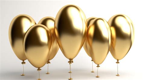 Metallic Gold Background Balloons With Stick To The Middle Of ...