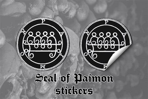 Seal of Paimon Occult Stickers - Etsy