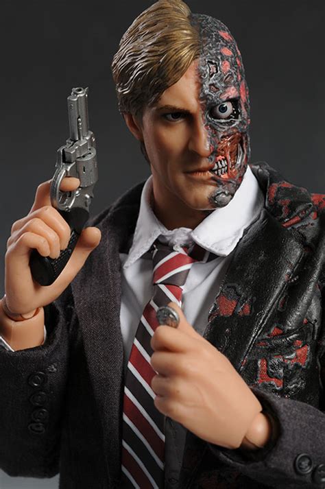 Review and photos of Hot Toys Dark Knight Harvey Dent, Two-Face 1/6th action figure