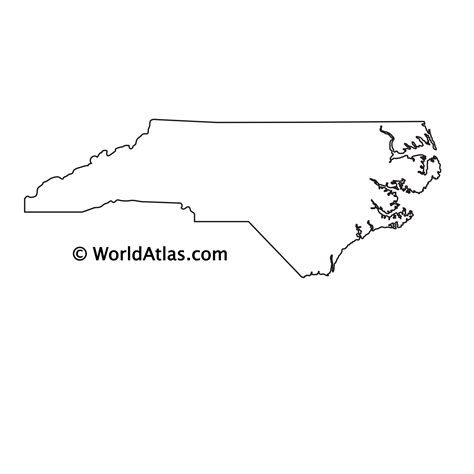 Printable Outline Of North Carolina - Printable Word Searches