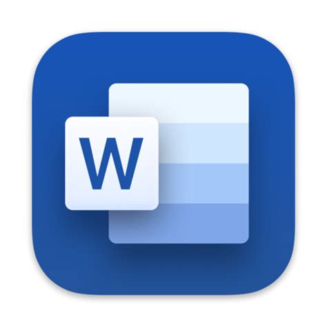 Microsoft Word Alt macOS BigSur - Icone Social media e loghi