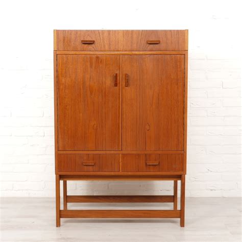 Vintage Teak Bar Cabinet | #250526