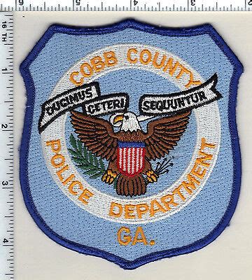 Cobb County Police (Georgia) Uniform Take-Off Shoulder Patch from 1997 | eBay