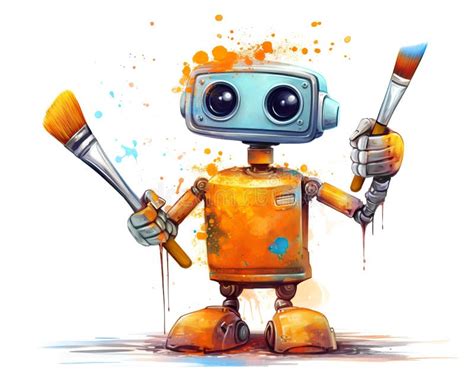 Ai Art Concept Robot Artist Stock Illustrations – 452 Ai Art Concept Robot Artist Stock ...