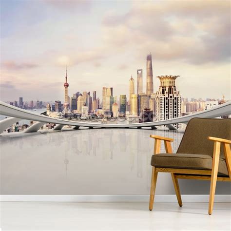 Cityscape Wallpaper Mural | Wallsauce AU