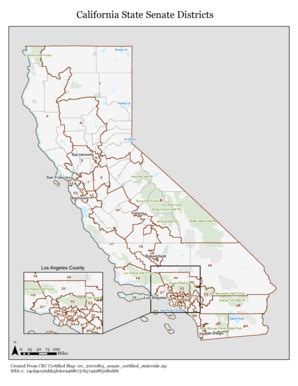 Fillable Online redistrictingonline California State Senate Districts ...