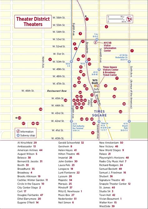 Theater district map nyc | NYC trip | Pinterest