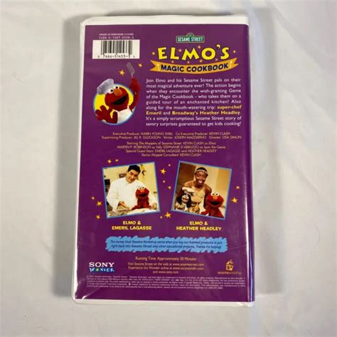 SESAME STREET ELMO'S Magic Cookbook! RARE VHS - Emeril Lagasse - Tested ...