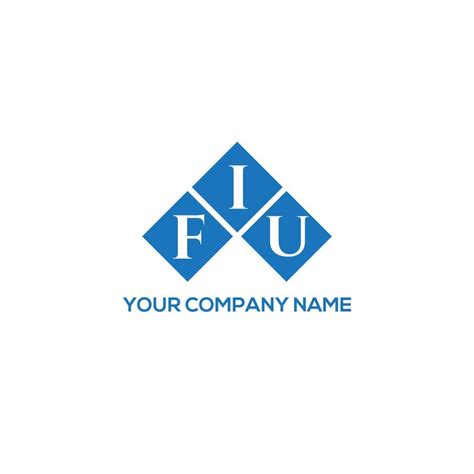 FIU letter logo design on WHITE background. FIU creative initials letter logo concept. FIU ...