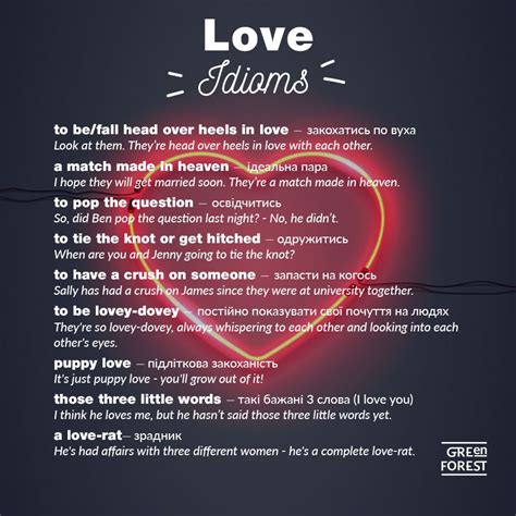 Love idioms (idioms connected with love) | Idiomatic expressions ...