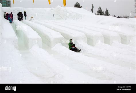 Winterlude Festival. Snowflake Kingdom Jacques Cartier Park Gatineau ...