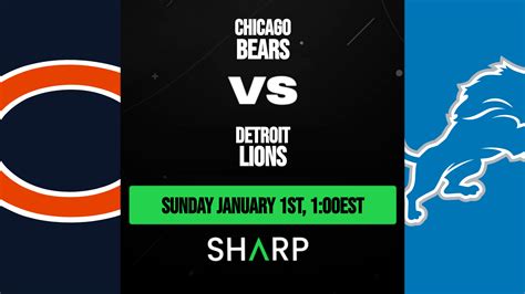 Chicago Bears vs Detroit Lions Matchup Preview - January 1st, 2023 | Sharp App