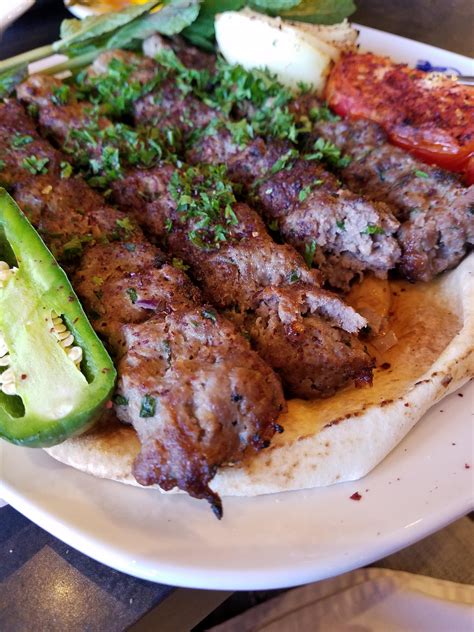 [I Ate] Iraqi Lamb kebab with grilled vegetables and fresh mint #recipes #food #cooking # ...