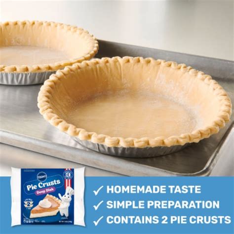 Pillsbury Deep Dish Nine Inch Frozen Pie Crusts & Pans, 2 ct / 6 oz ...