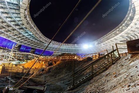 Great sport stadium construction — Stock Photo © sorokopud #54149391