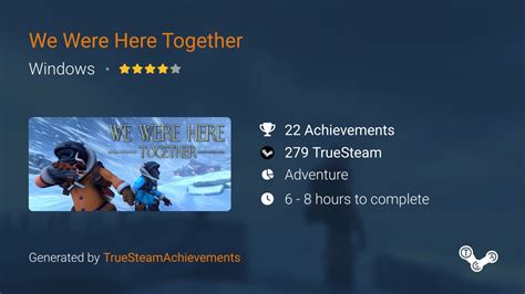 We Were Here Together Achievements | TrueSteamAchievements