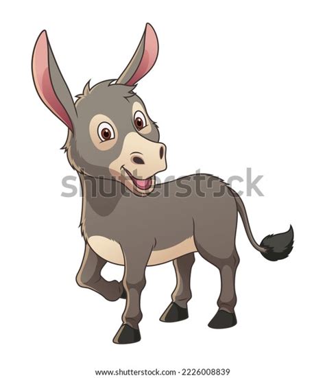 Little Donkey Cartoon Animal Illustration Stock Vector (Royalty Free ...