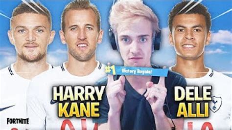 NINJA playing Fortnite with HARRY KANE & DELE ALLI - Victory Royale ...