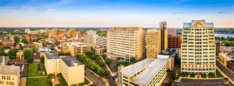 Aerial Panorama of Trenton New Jersey Skyline Stock Photo - Image of ...