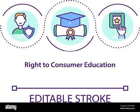 Right to consumer education concept icon Stock Vector Image & Art - Alamy