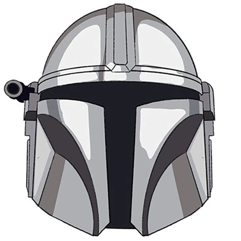 How to Draw the Mandalorian Helmet - Drawing Tutorial For Kids