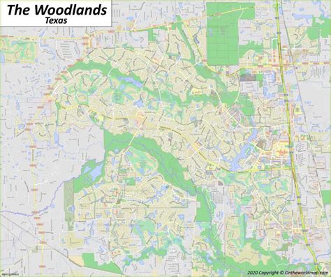 The Woodlands Map | Texas, U.S. | Maps of The Woodlands