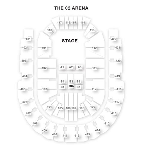 10++ O2 concert seating plan