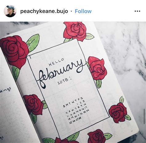 February Bullet Journal Spreads: 30+ February Spread Ideas