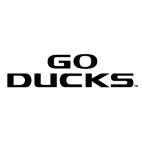 Oregon Ducks Logo Black and White (4) – Brands Logos